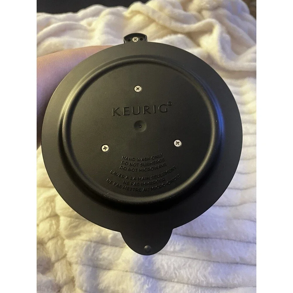 Keurig 2.0 Replacement Carafe Black and Chrome Coffee Pot and Lid 4 Cup